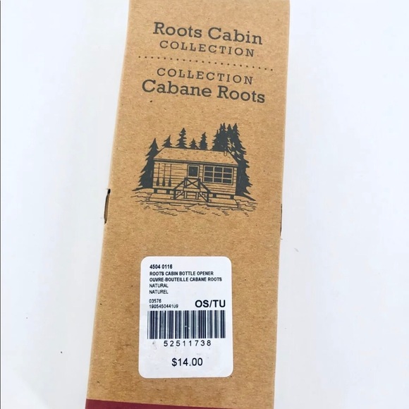 ROOTS Bottle Opener Classic Cabin Wood Handle - Picture 6 of 10